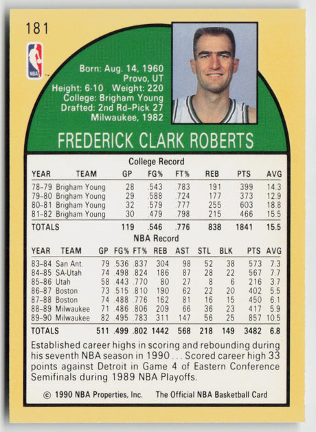1990-91 Hoops 181 Fred Roberts