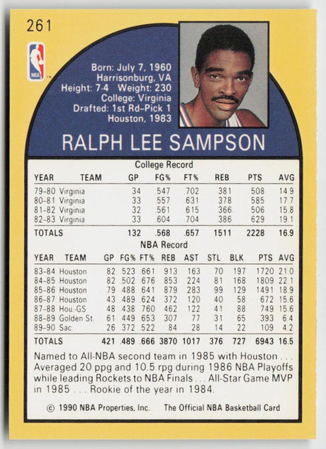 1990-91 Hoops 261 Ralph Sampson