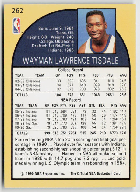 1990-91 Hoops 262 Wayman Tisdale