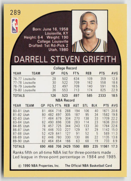1990-91 Hoops 289 Darrell Griffith