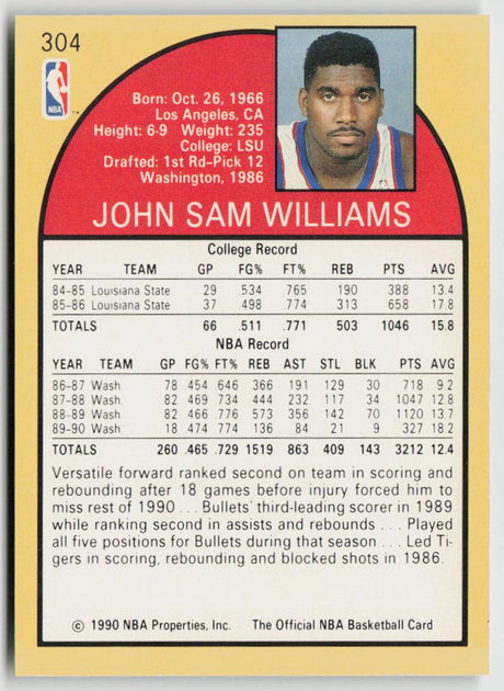 1990-91 Hoops 304 John Williams