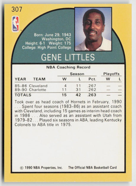 1990-91 Hoops 307 Gene Littles
