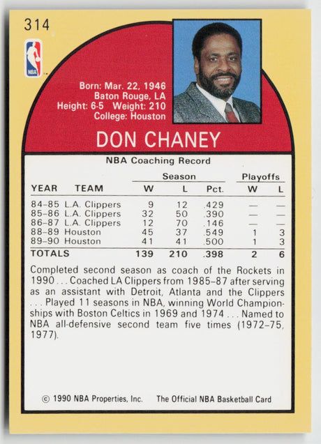 1990-91 Hoops 314 Don Chaney
