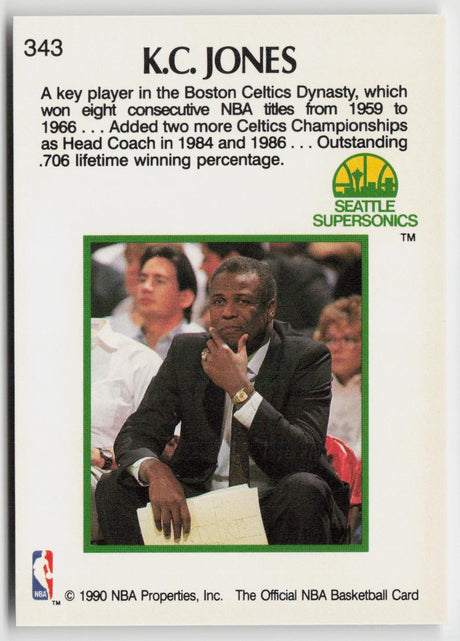 1990-91 Hoops 343 K.C. Jones