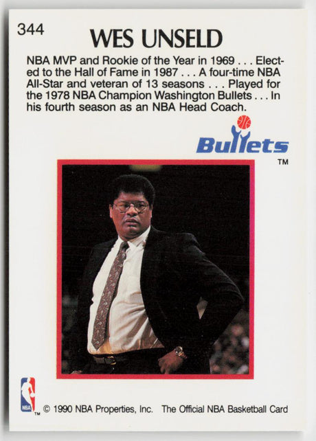 1990-91 Hoops 344 Wes Unseld