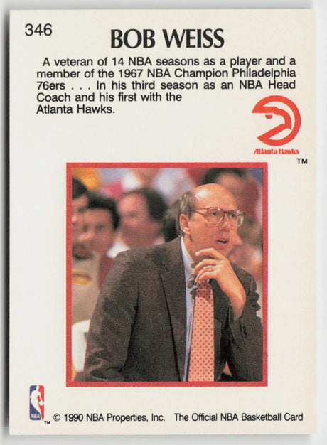 1990-91 Hoops 346 Bob Weiss