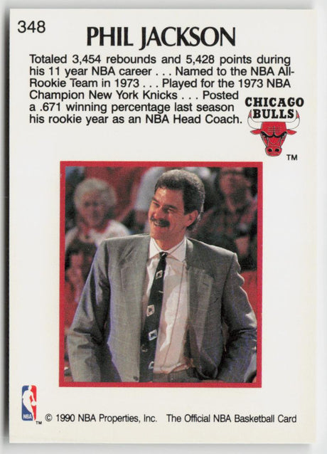 1990-91 Hoops 348 Phil Jackson