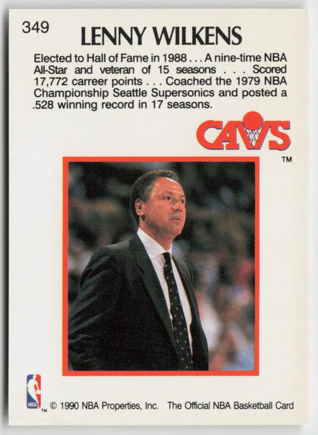 1990-91 Hoops 349 Lenny Wilkens