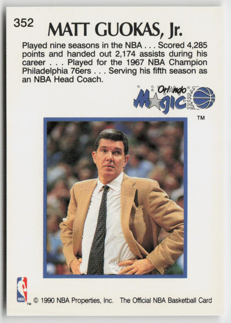 1990-91 Hoops 352 Matt Guokas