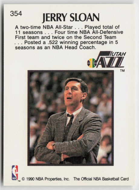 1990-91 Hoops 354 Jerry Sloan