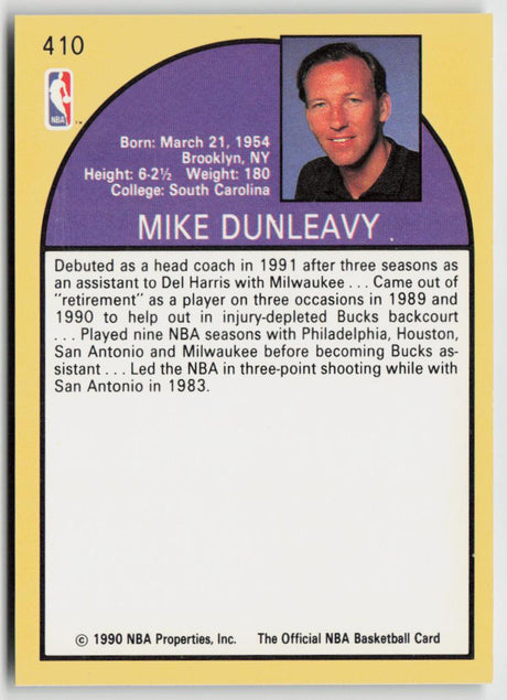 1990-91 Hoops 410 Mike Dunleavy