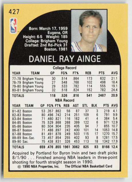 1990-91 Hoops 427 Danny Ainge