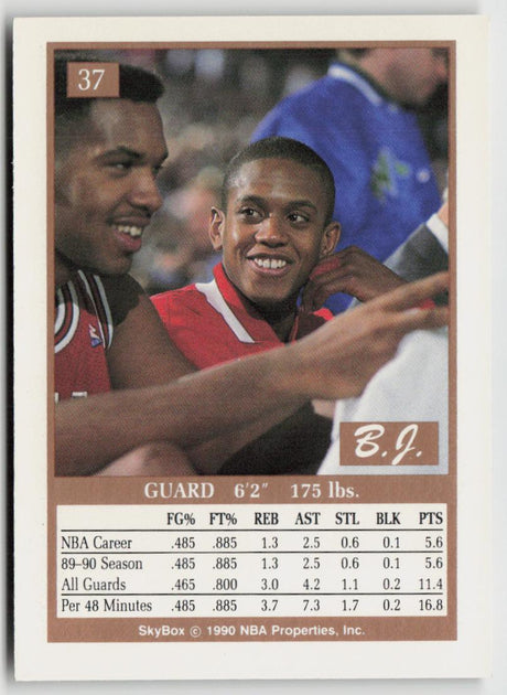 1990-91 SkyBox 37 B.J. Armstrong