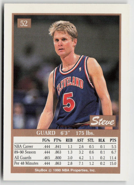1990-91 SkyBox 52 Steve Kerr