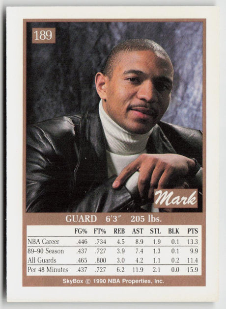 1990-91 SkyBox 189 Mark Jackson