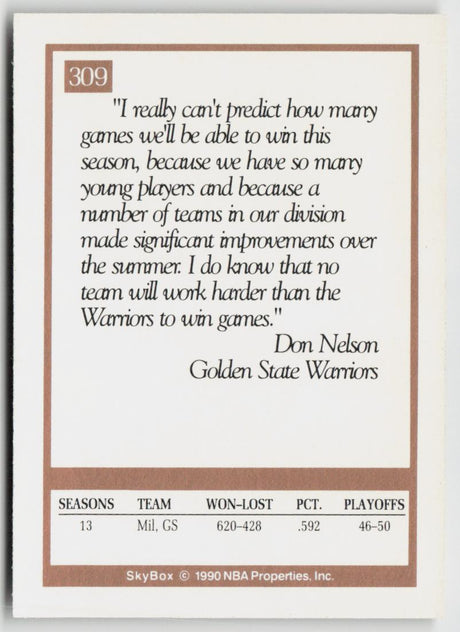 1990-91 SkyBox 309 Don Nelson