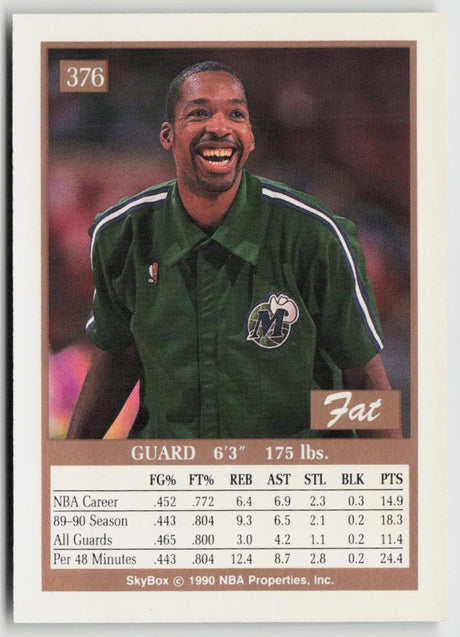 1990-91 SkyBox 376 Lafayette Lever