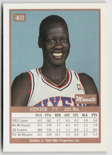 1990-91 SkyBox 403 Manute Bol