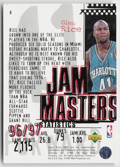 1997-98 Upper Deck UD3 8 Glen Rice