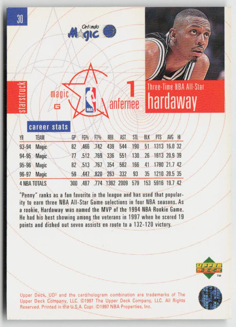 1997-98 Upper Deck UD3 30 Anfernee Hardaway