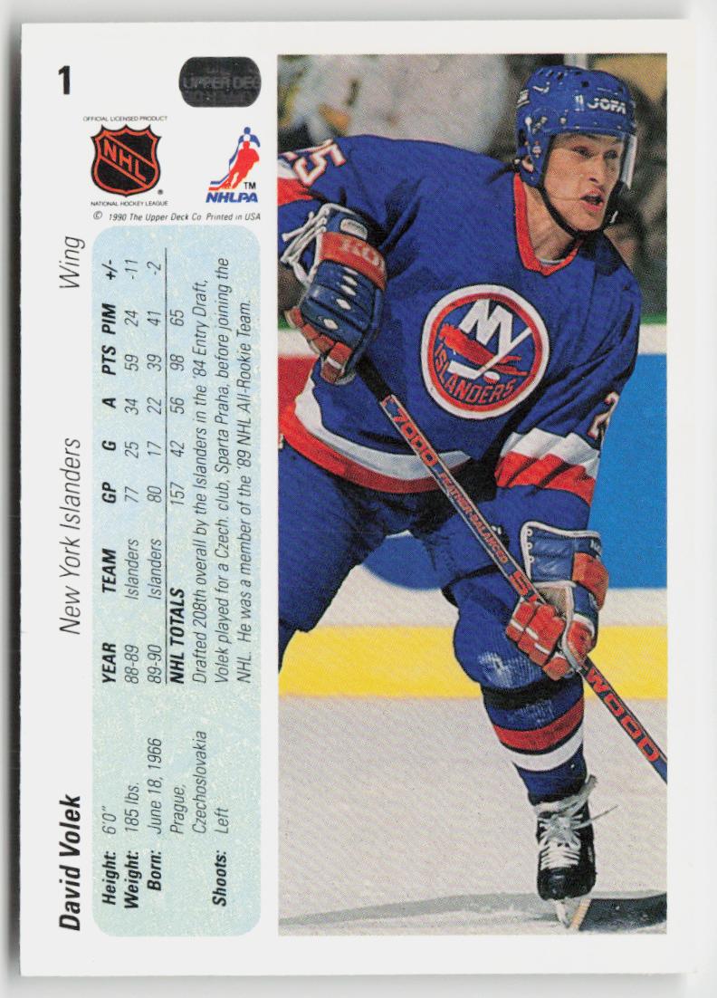 1990-91 Upper Deck #1 David Volek