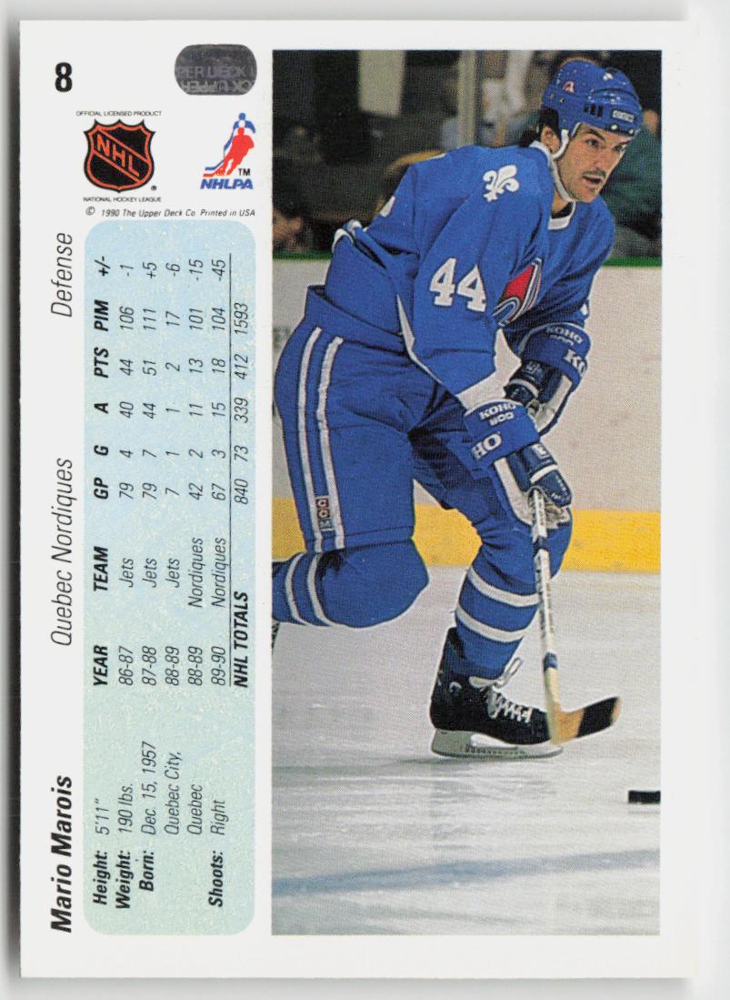 1990-91 Upper Deck #8 Mario Marois