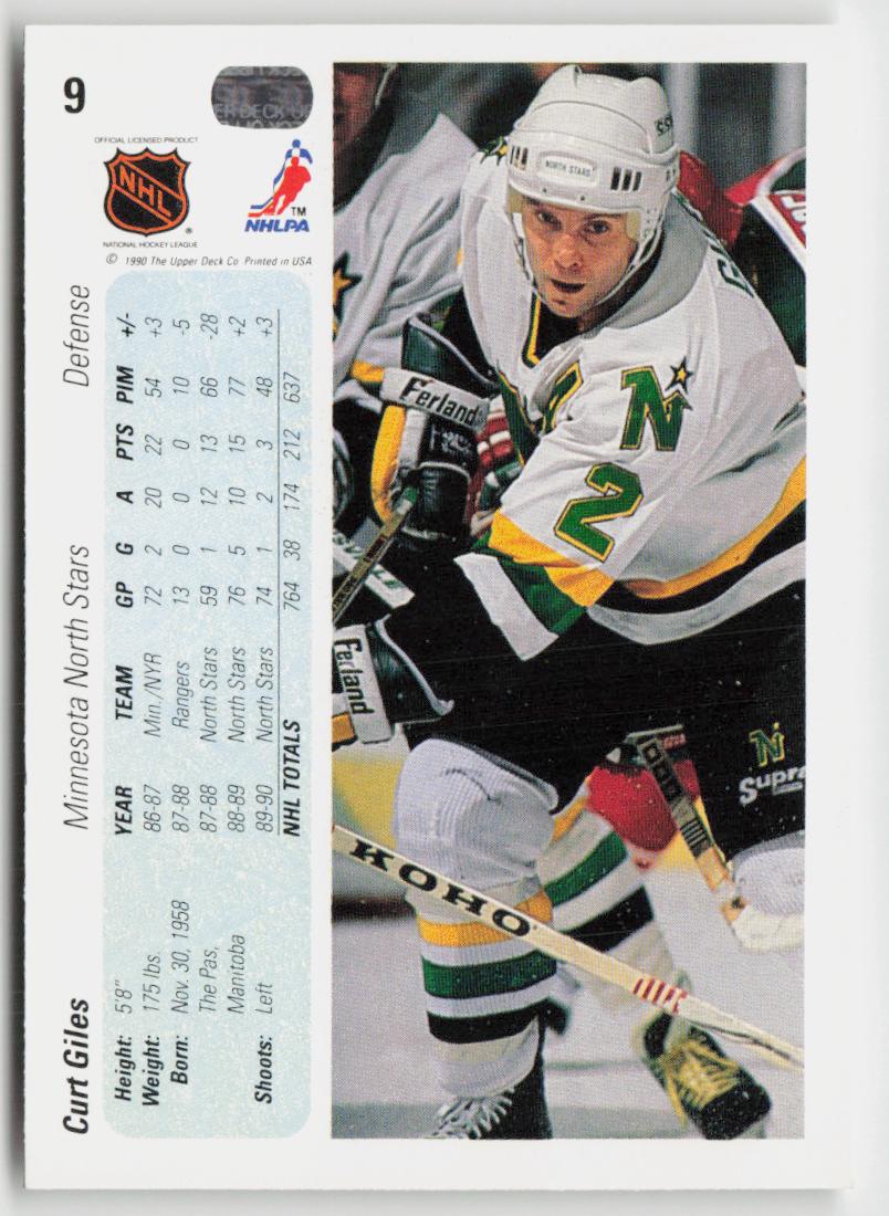 1990-91 Upper Deck #9 Curt Giles