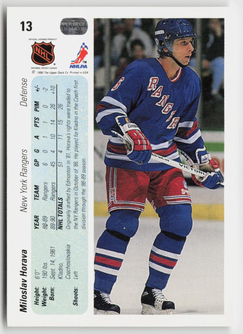 1990-91 Upper Deck #13c Miloslav Horava