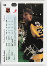 1990-91 Upper Deck #33b Zarley Zalapski