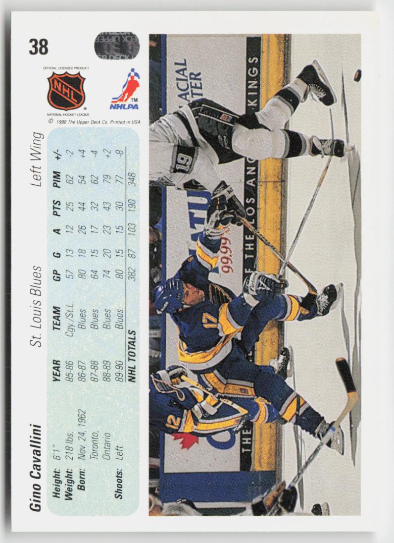1990-91 Upper Deck #38 Gino Cavallini