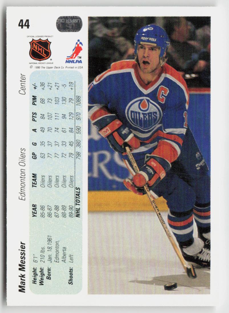 1990-91 Upper Deck #44 Mark Messier
