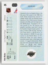 1990-91 Upper Deck #45 Rob Blake