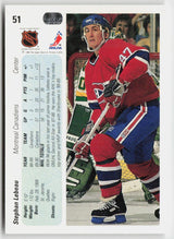 1990-91 Upper Deck #51c Stephan Lebeau
