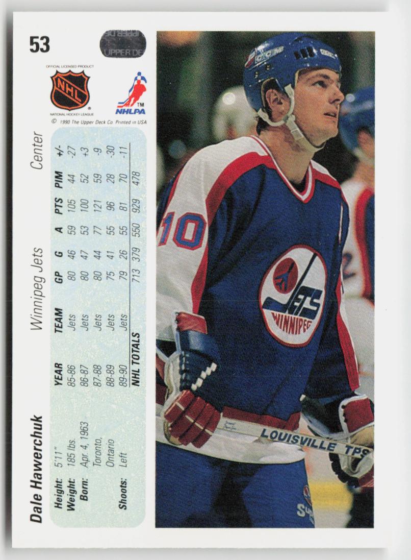1990-91 Upper Deck #53 Dale Hawerchuk