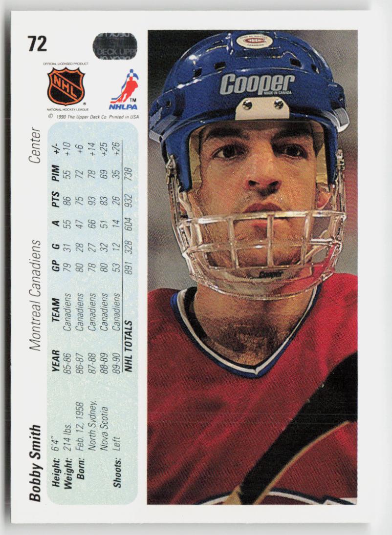 1990-91 Upper Deck #72 Bobby Smith