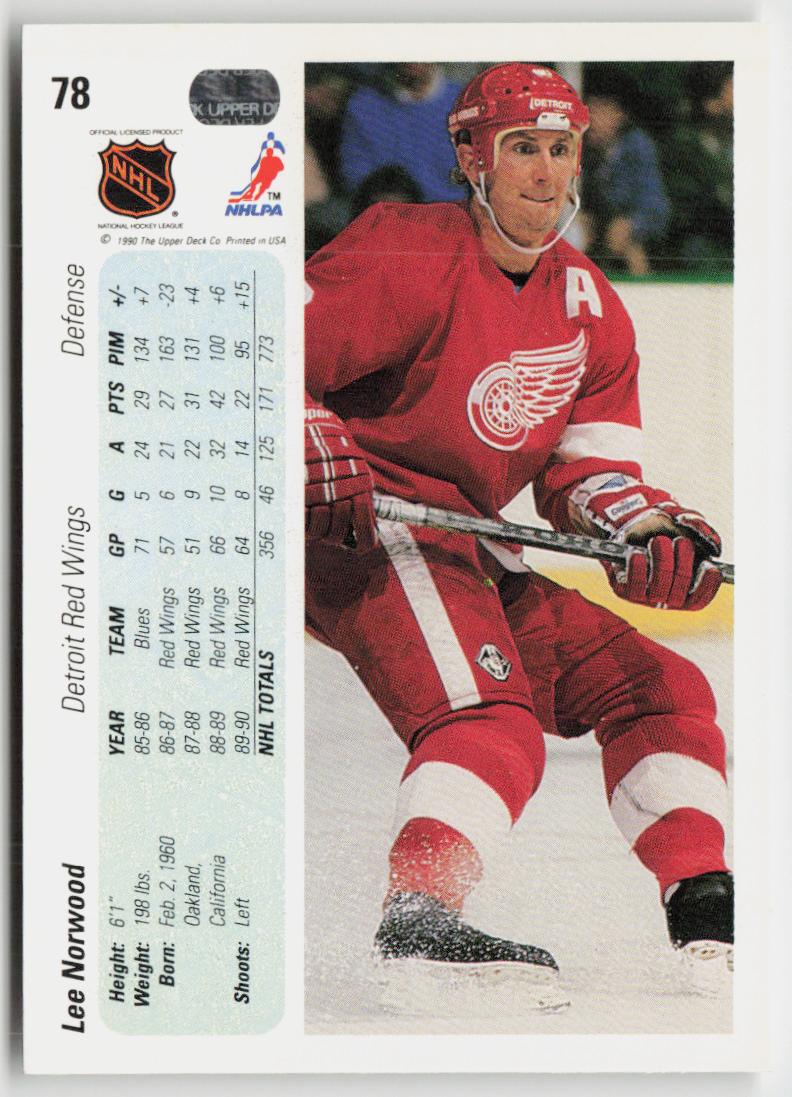 1990-91 Upper Deck #78 Lee Norwood