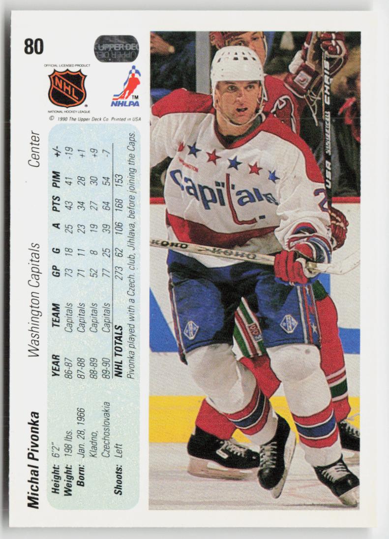 1990-91 Upper Deck #80 Michal Pivonka