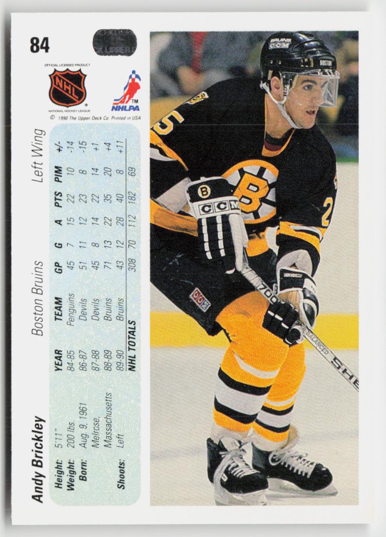 1990-91 Upper Deck #84 Andy Brickley