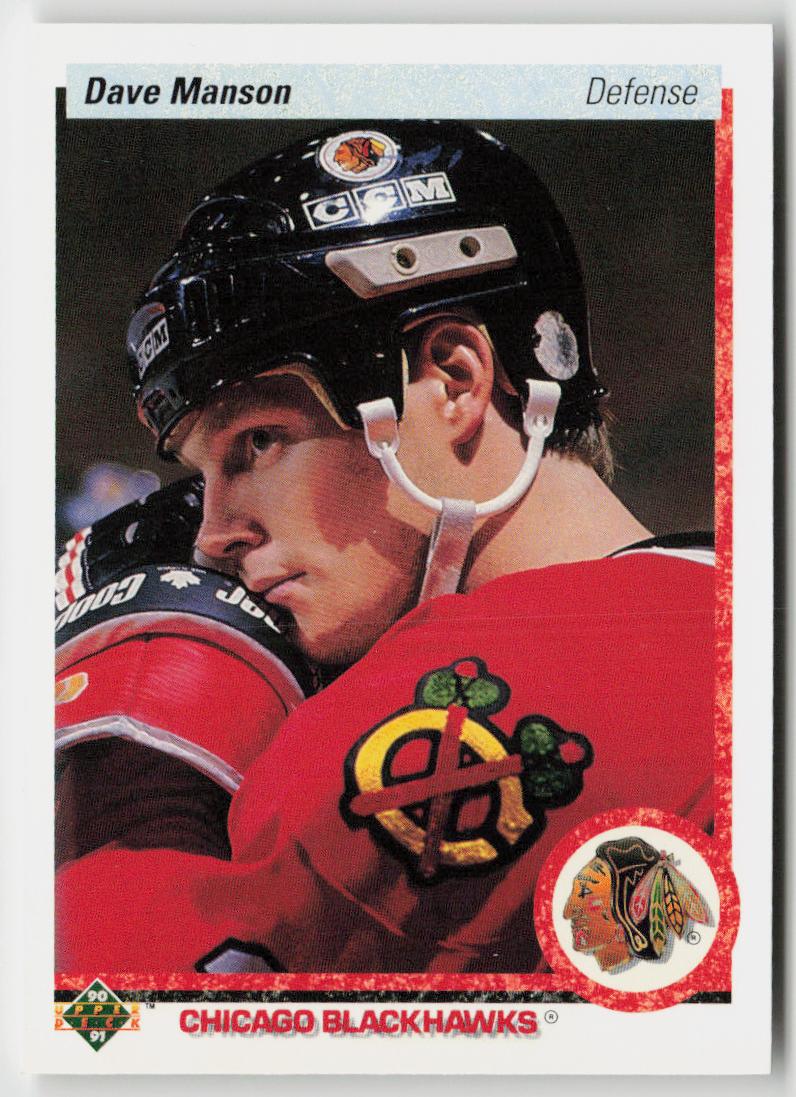 1990-91 Upper Deck #85b Dave Manson
