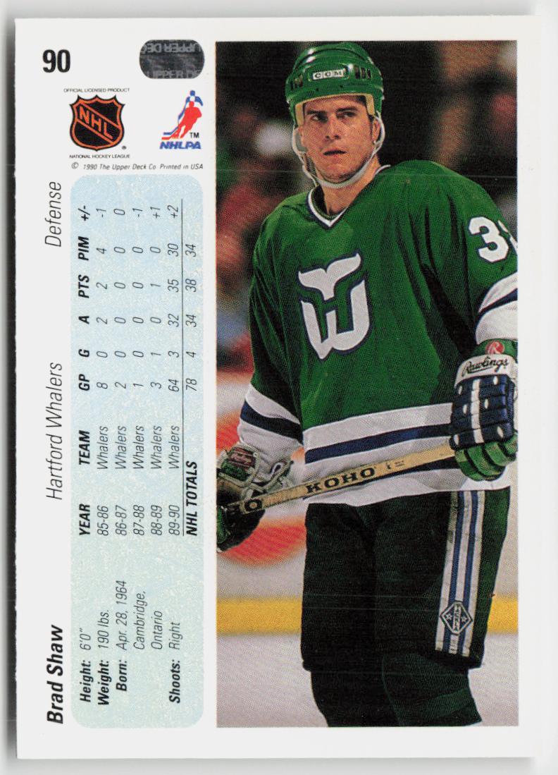 1990-91 Upper Deck #90 Brad Shaw