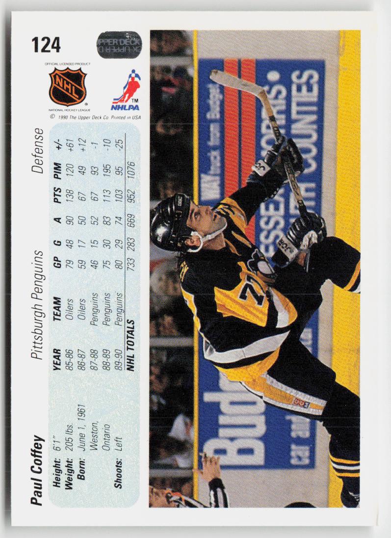 1990-91 Upper Deck #124 Paul Coffey