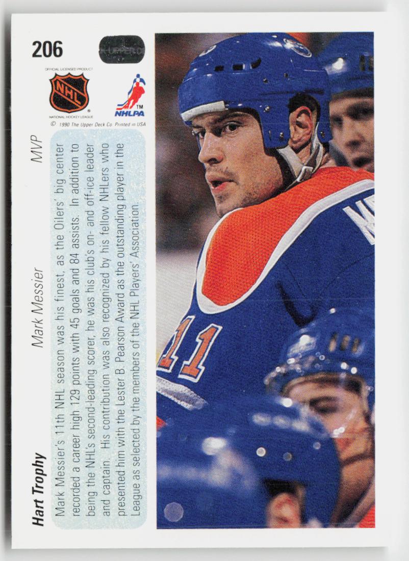 1990-91 Upper Deck #206b Mark Messier