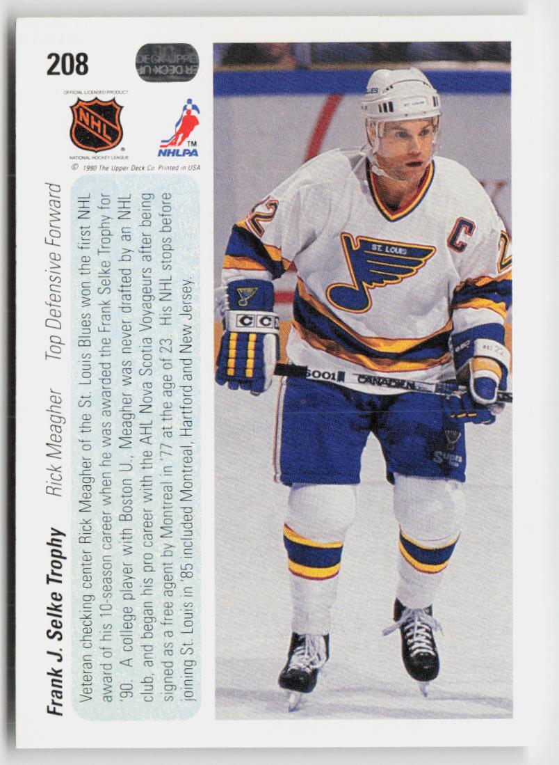 1990-91 Upper Deck #208b Rick Meagher