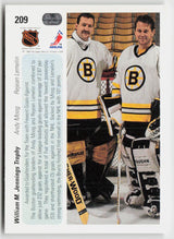 1990-91 Upper Deck #209c Andy Moog / Rejean Lemelin