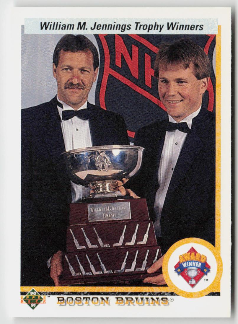 1990-91 Upper Deck #209c Andy Moog / Rejean Lemelin