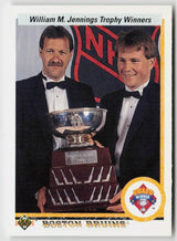 1990-91 Upper Deck #209c Andy Moog / Rejean Lemelin
