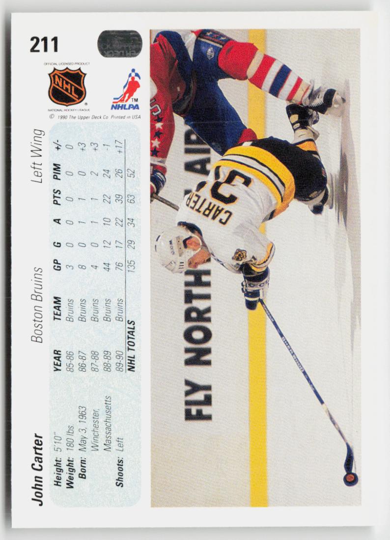 1990-91 Upper Deck #211 John Carter
