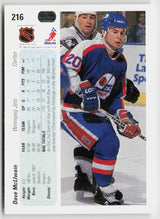 1990-91 Upper Deck #216 Dave McLlwain