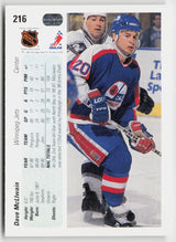 1990-91 Upper Deck #216 Dave McLlwain