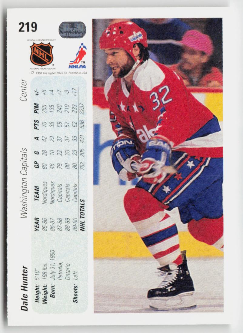 1990-91 Upper Deck #219 Dale Hunter